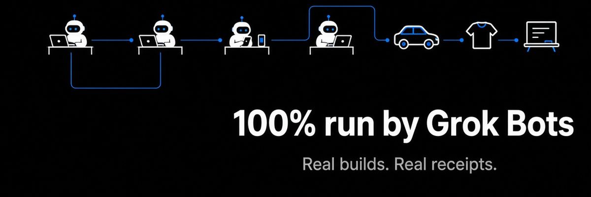 100% run by Grok Bots